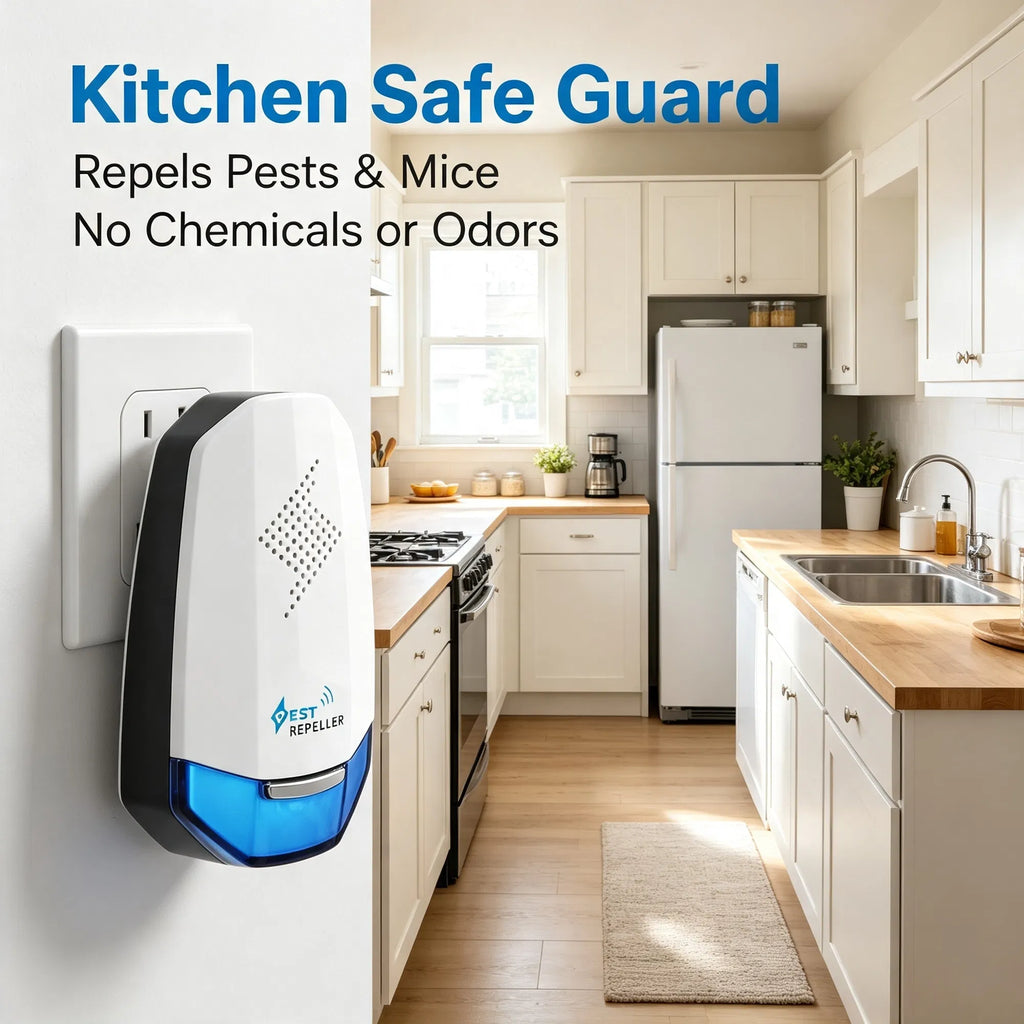 2 Pack Ultrasonic Pest Repeller 25 65KHz Variable Frequency Covers 1200 - Image 2
