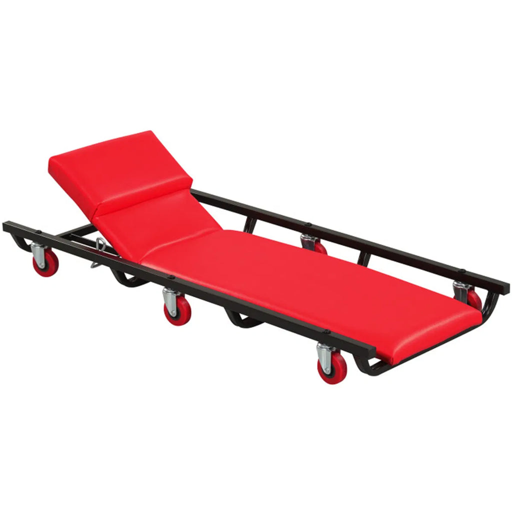 4 Level Adjustable Backrest Mechanic Rolling Creeper Heavy Duty 6 Swivel - Image 5