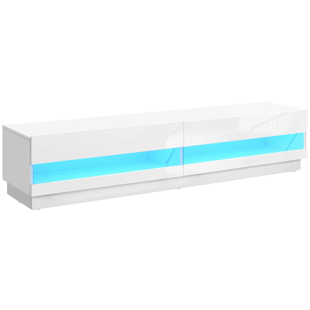 Lighted TV Stand for TVs up to 75" TV Cabinet with Storage for Living Room - Image 4