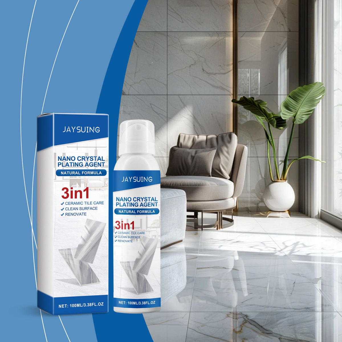 JAYSUING Stone Surface Care Spray 100 ml / 1 Bottle - Image 2