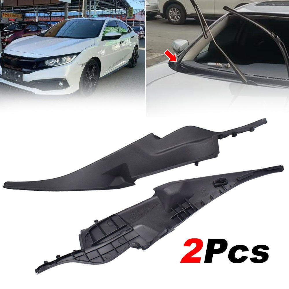 2X For H Onda Civic 2016 2021 Car Front Cowl Windshield Wiper Trim 74270 TEA T00