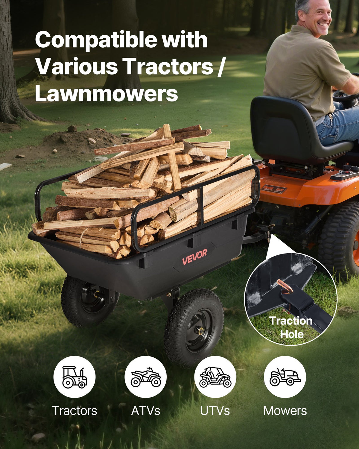 500-lb poly dump trailer 10 cu ft product view 2