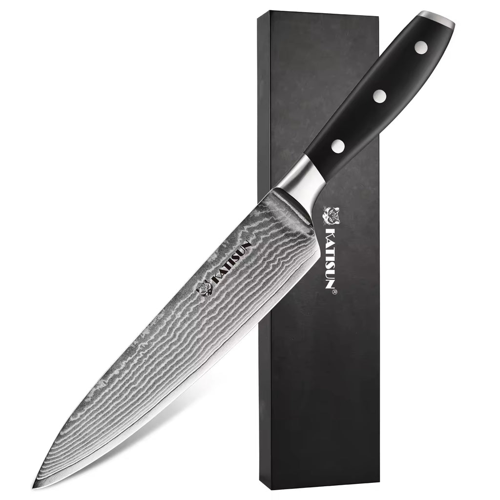 In Stock 8 inch Premium Damascus Steel 67 layer Kitchen Chef Sashimi Knife With - Image 2