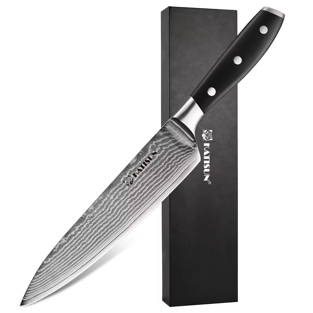In Stock 8 inch Premium Damascus Steel 67 layer Kitchen Chef Sashimi Knife With - Image 2