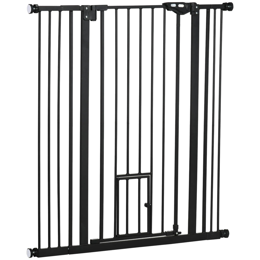 41" Easy Open Indoor Dog Gates for Doorways House Stair Black - Image 5