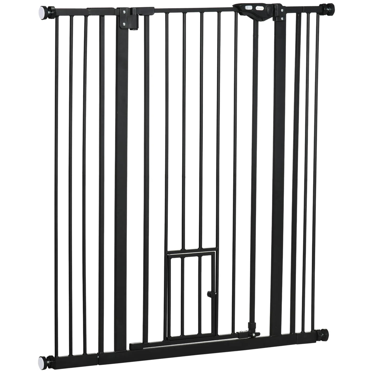 41" Easy Open Indoor Dog Gates for Doorways House Stair Black - Image 5