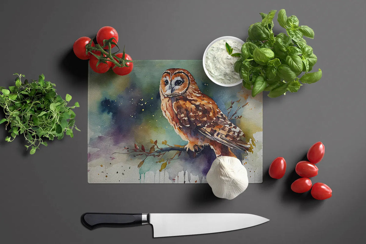NEW Tawny Owl Glass Cutting Board Decorative Tempered Kitchen And Serving - Additional View 5