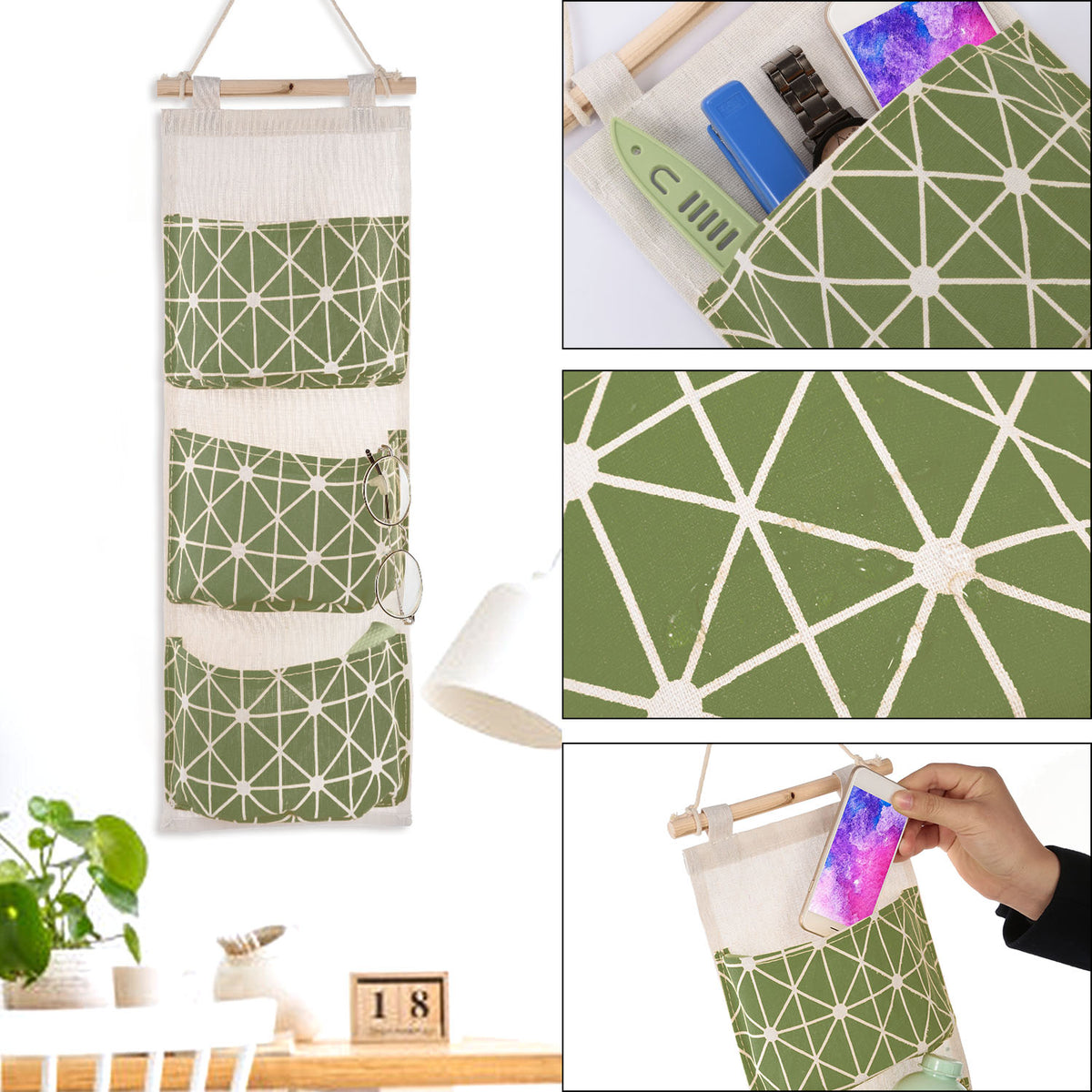 1pc wall mounted storage bag product angle 10