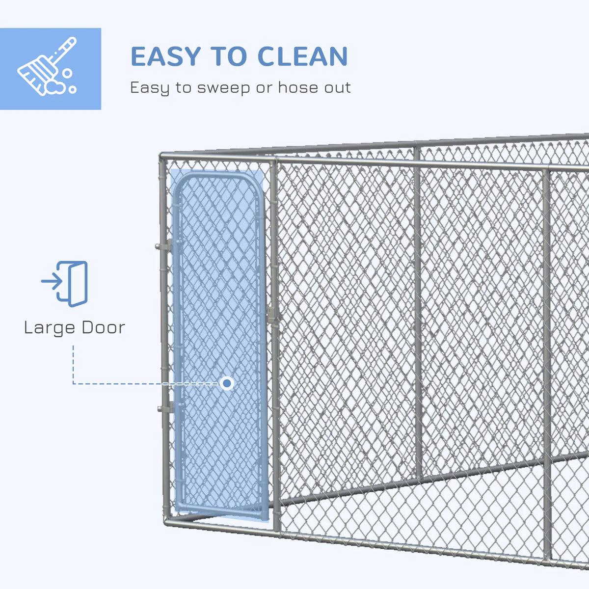 172.2 Sq. Ft. Dog Playpen Outdoor with Galvanized Steel Frame for Small and - Image 2