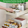 2Pcs Pull Out Cabinet Organizers Sliding Shelf Spice Rack Carbon Steel Roll Out