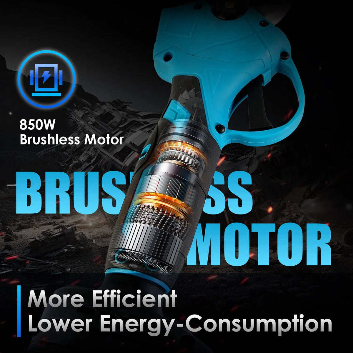 2 in 1 Electric Pole Pruning Shears with Brushless Motor and Extension Pole - Additional Product View Pole Pruning Shears