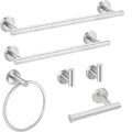 4 Piece Stainless Steel Bathroom Towel Rack Set Wall Mount Brushed Nickel - Main View