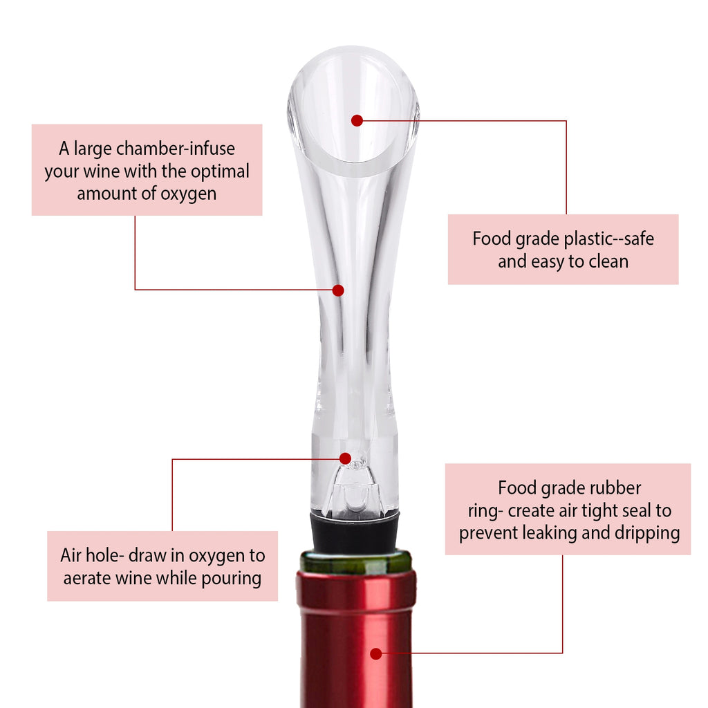 1pc wine aerator pourer spout product angle 6
