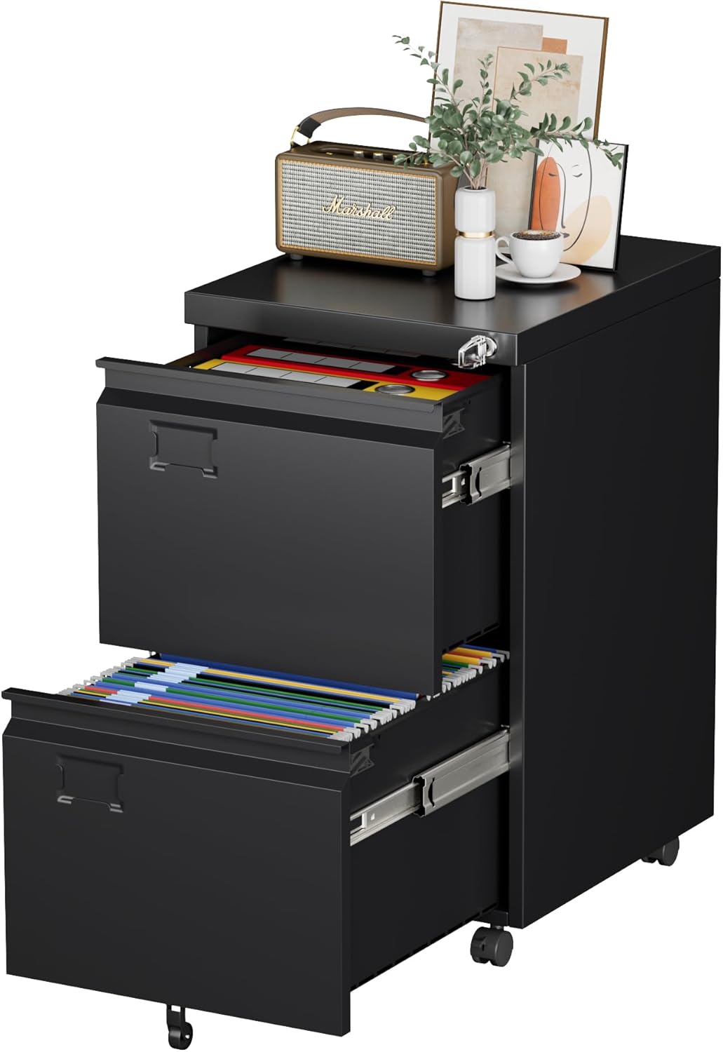2-Drawer Mobile File Cabinet for Home Office