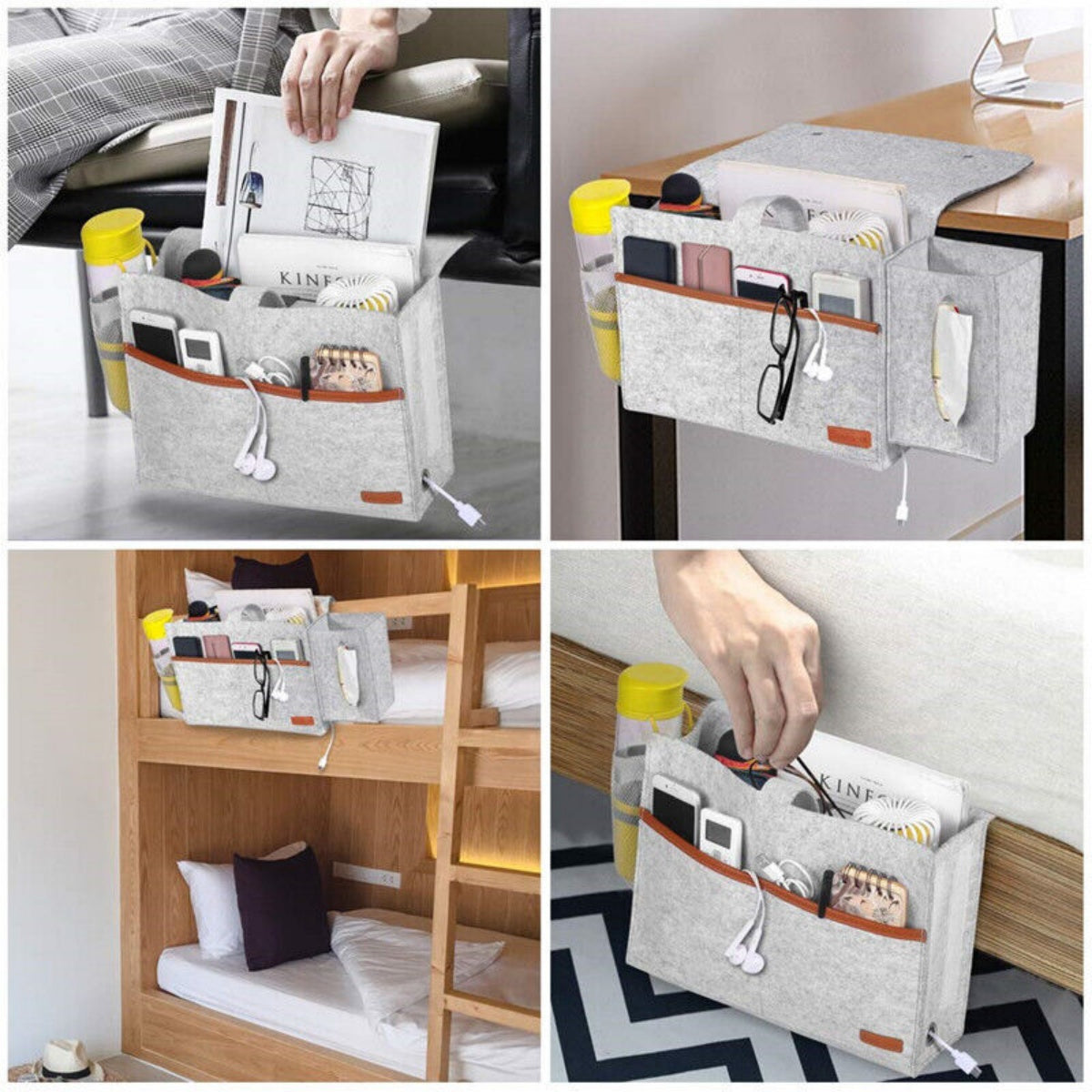bedside bigger storage caddy sofa dimensions and features