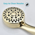 Handheld Shower Head with Hose High Pressure Shower Heads Gold