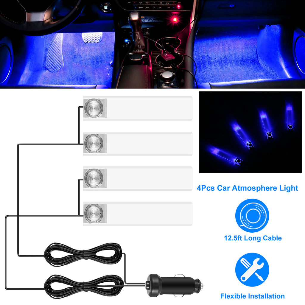 4pcs car interior led atmosphere main view