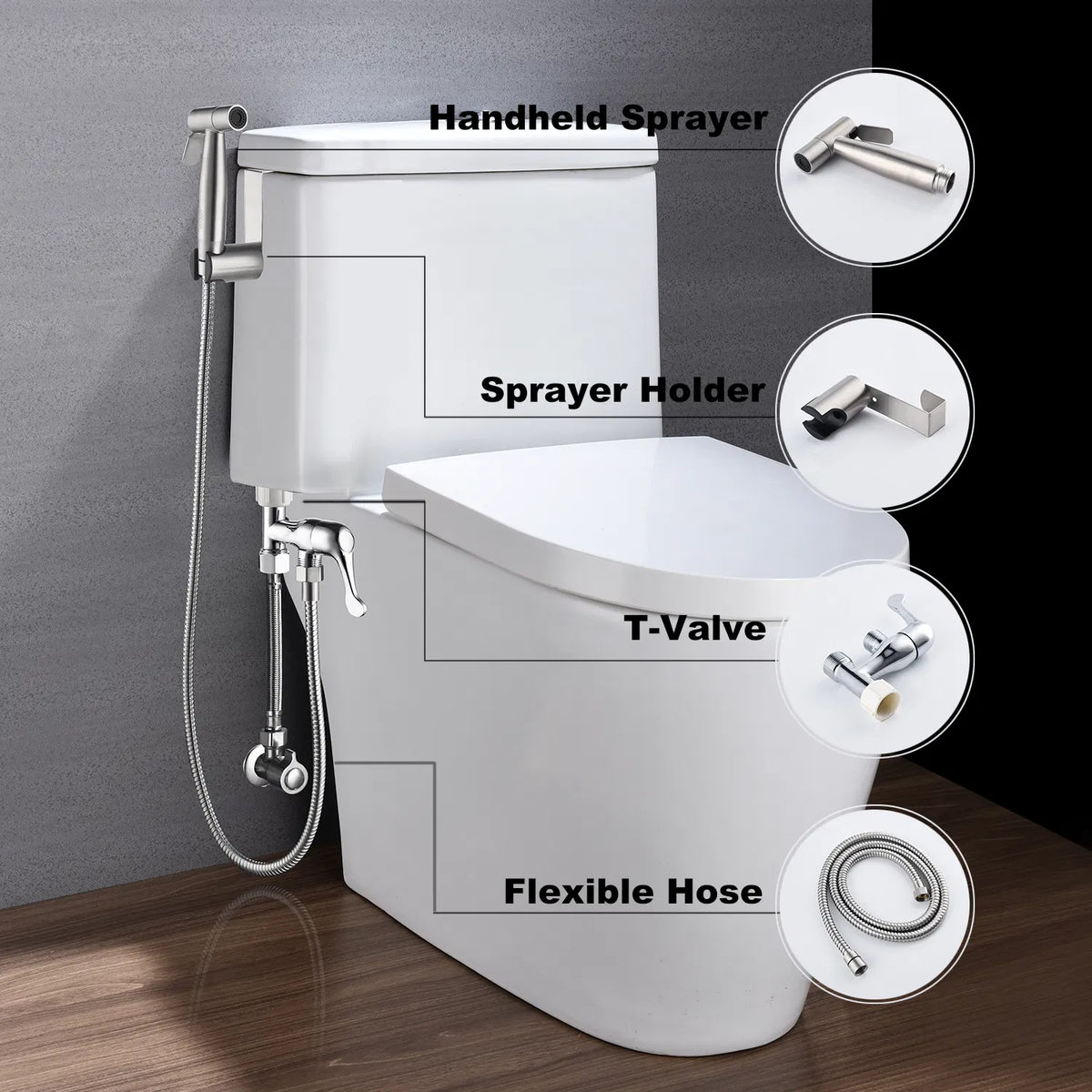 Bidet Sprayer for Toilet Handheld Cloth Diaper Sprayer - Image 5