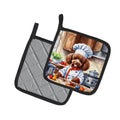 Chocolate Poodle The Chef Pair of Pot Holders Kitchen Heat Resistant Pot
