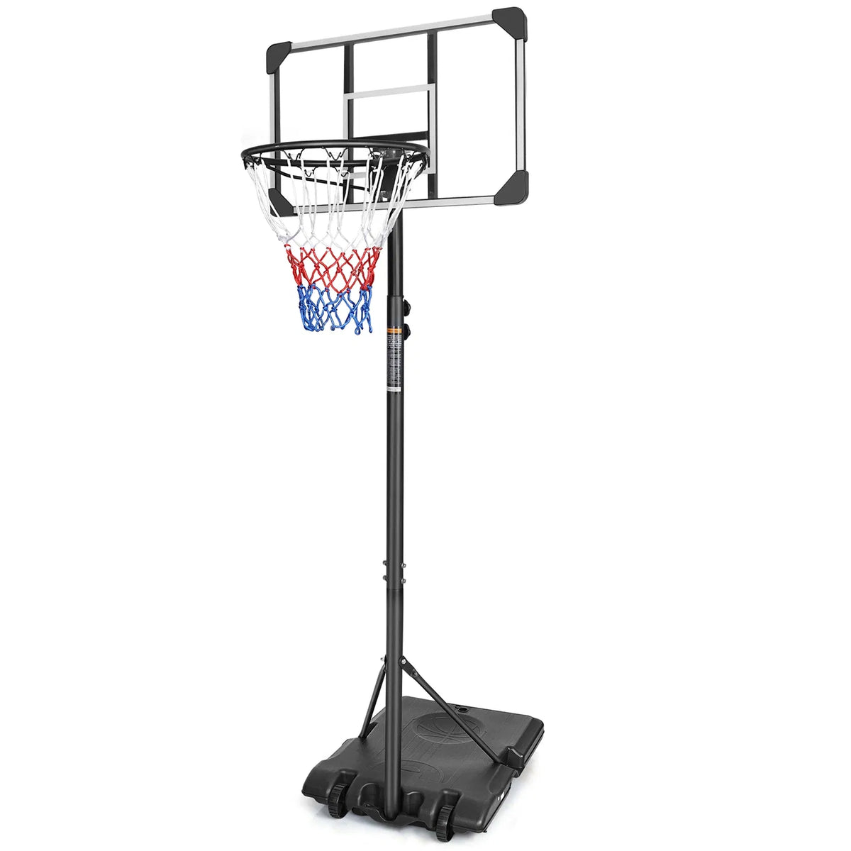 16" Portable Basketball Hoop Outdoor | 5.6ft ~7ft Stepless Adjustable Height - Image 3