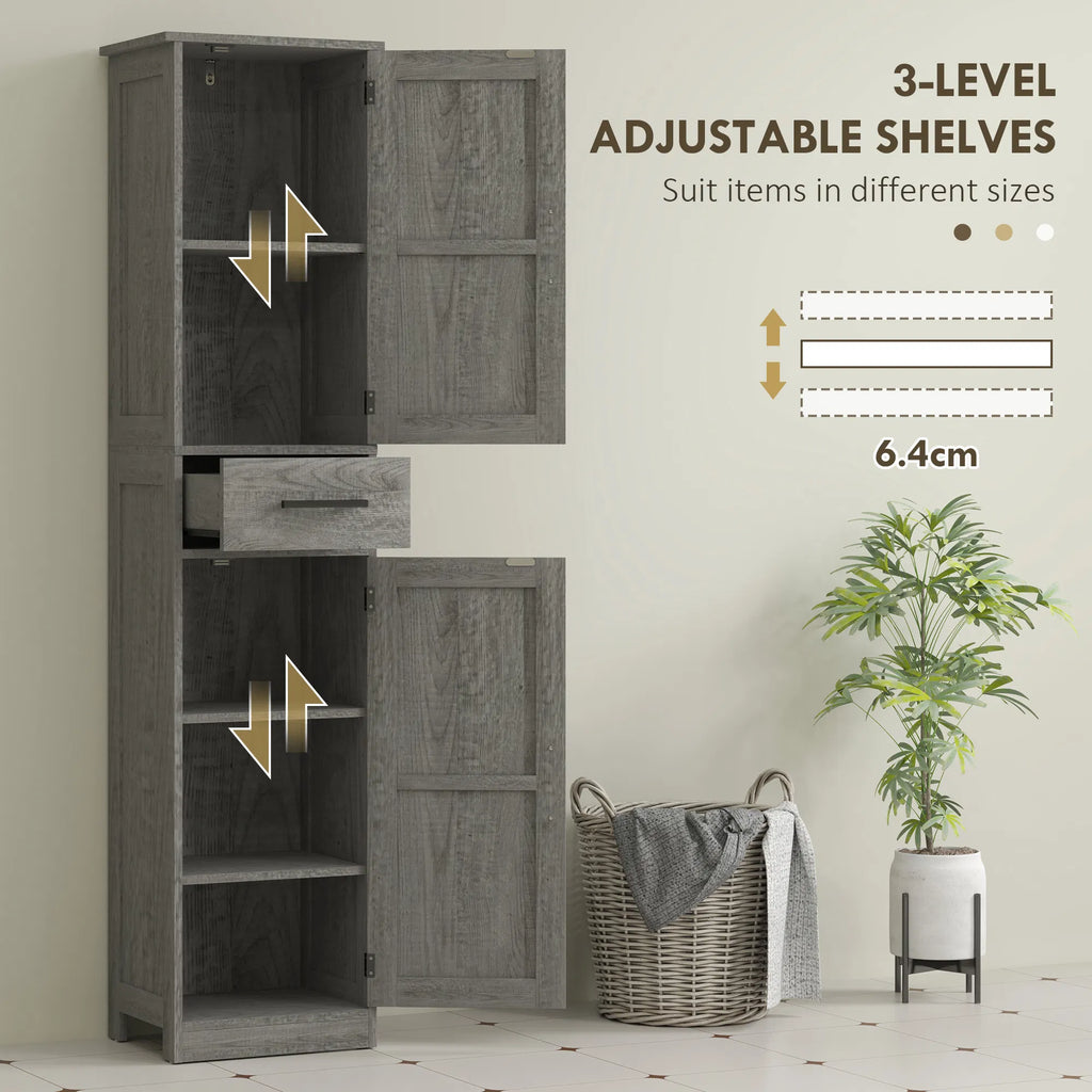 67" Tall Bathroom Cabinet Narrow Bathroom Storage Cabinet with Drawer Barn - Image 4