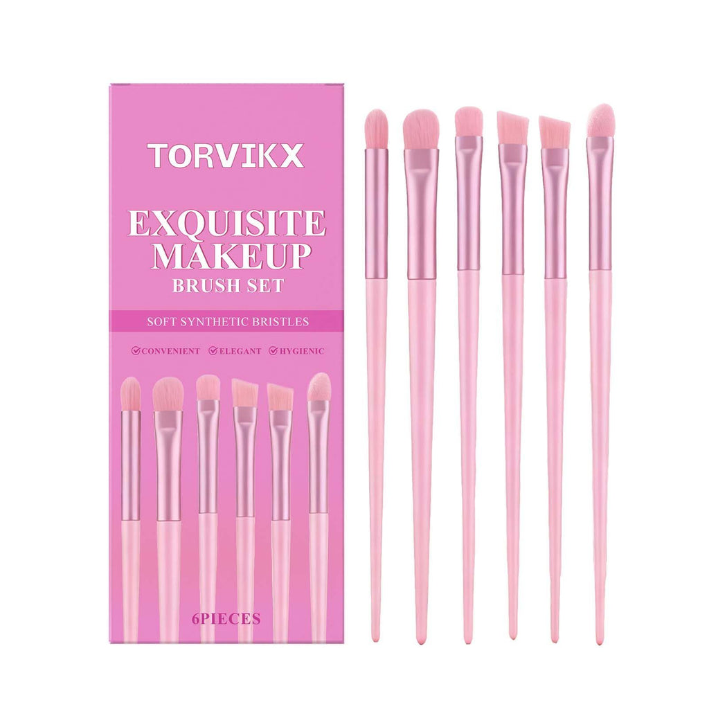 TORVIKX 6 Piece Makeup Brush Set 6 Pieces - Image 3