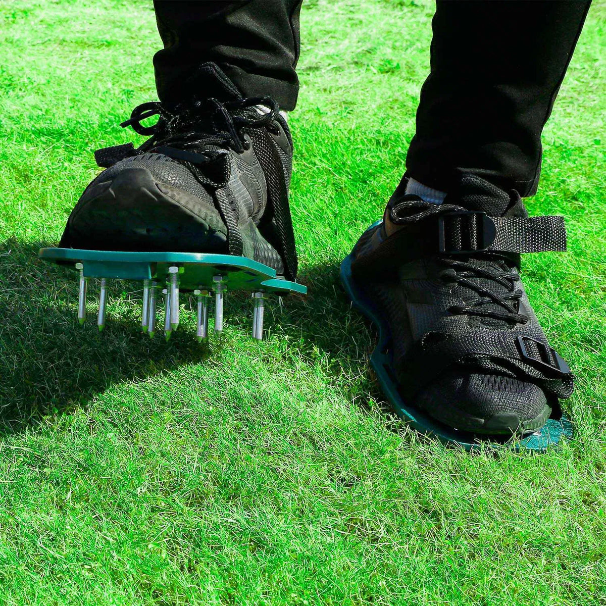 1Pair Lawn Aerator Shoes Grass Aerating Spike Sandal Heavy Duty Aerator Shoes - Image 3
