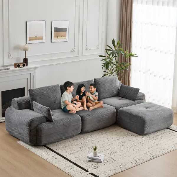Modern Memory Foam Compressed Sofa Large Sectional Couches for Living - Image 5