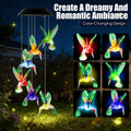 2PCS Hummingbird Solar Wind Chimes With Color Changing LED Lights Waterproof