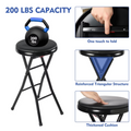 Vinyl Upholstered Folding Bar Stool Black 2 Pack Maximum Of 5 Orders Per Address