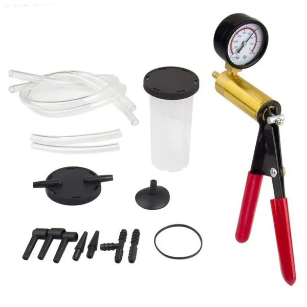 2 In 1 Brake Bleeder Kit Hand Held Vacuum Pump Test Set For Automotive With - Image 3
