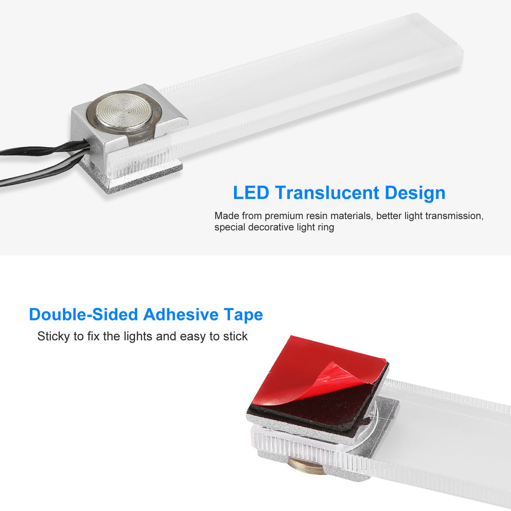 4pcs car interior led atmosphere dimensions and features