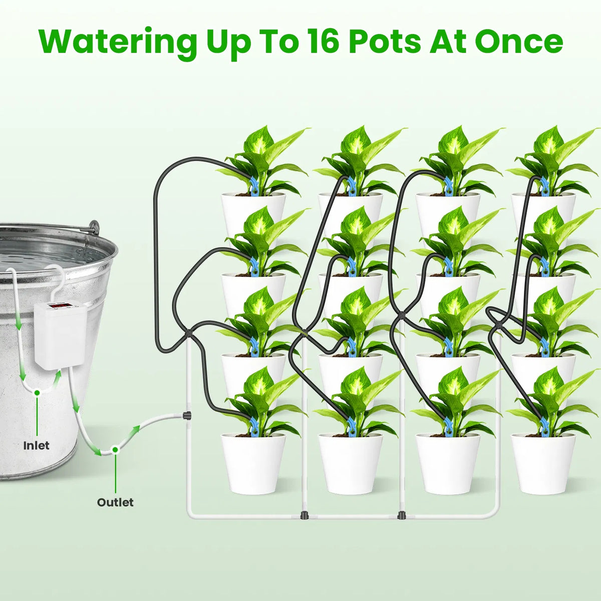 Smart Auto Plant Watering Device Low Noise 4W Efficient Drip Irrigation Kit - Image 4