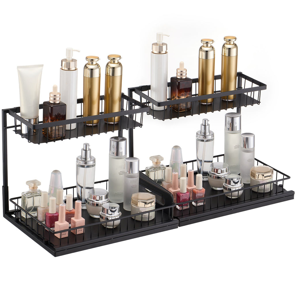 2-tier wire pull out cabinet packaging and components