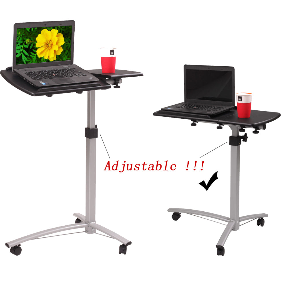 Multifunctional Lifting Computer Desk Medical Adjustable Tilt Overbed Bedside - Image 3