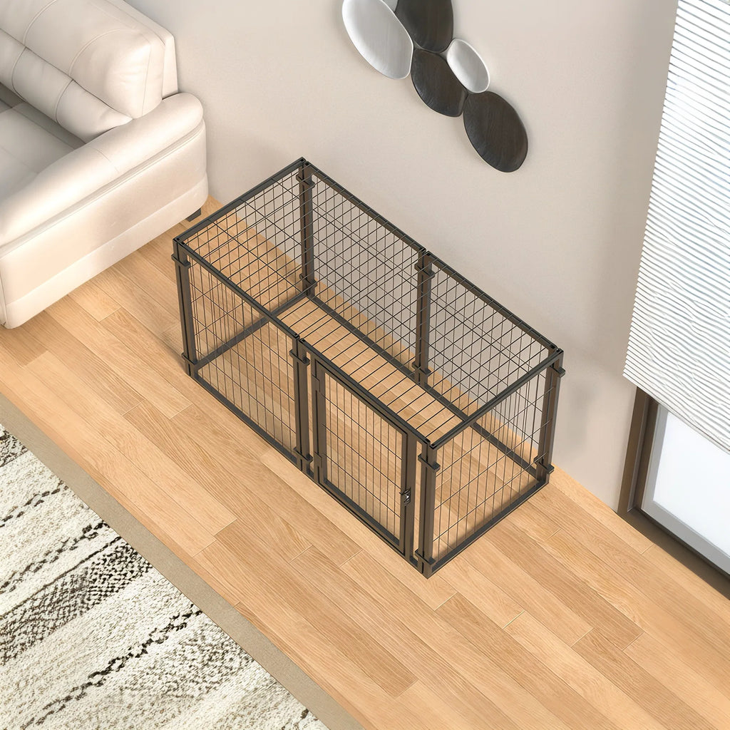 47.2" Dog Crate for Small Medium Large Dogs Puppy Dog Playpen for Yard Indoor - Image 4