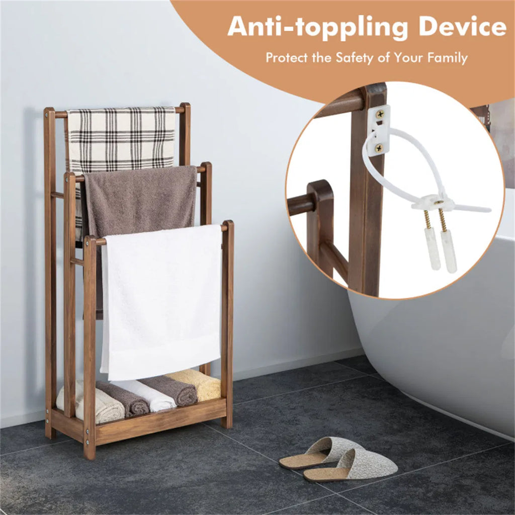 Vertical Towel Rack Brown - Additional Product View 5