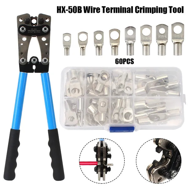 Nose Peephle Copper Terminal SC60PCS+ Pliers Set - Image 2