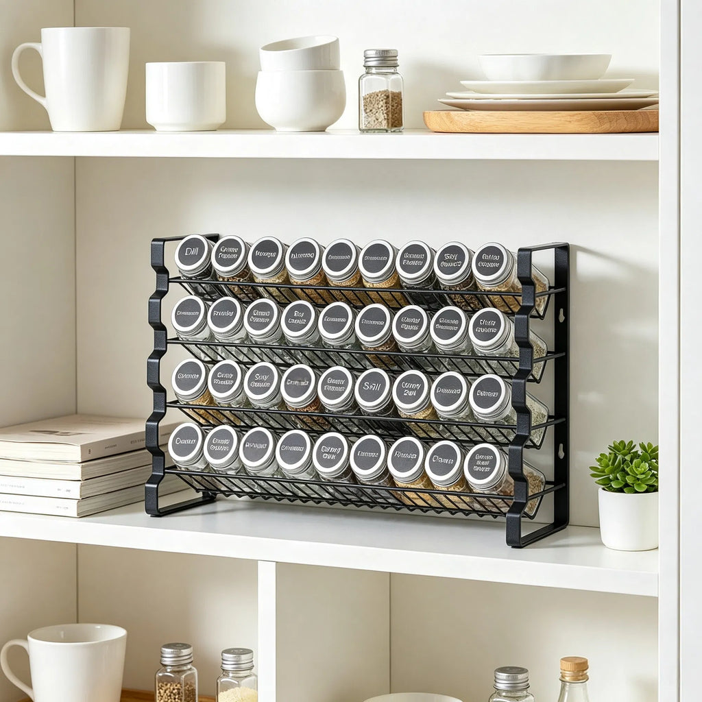 spice rack organizer for cabinet in use lifestyle