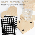 12 Piece Unfinished Wood Coaster Blanks Solid Wooden Drink Coasters For Laser