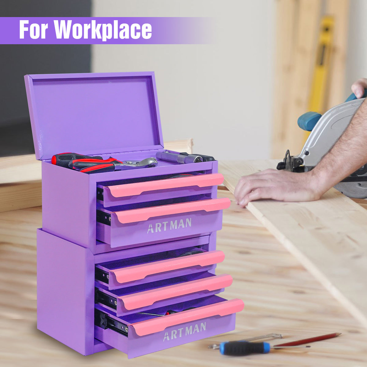 Drawer style Desktop Storage Box Office Workstation Organizing Magic Tool - Image 5