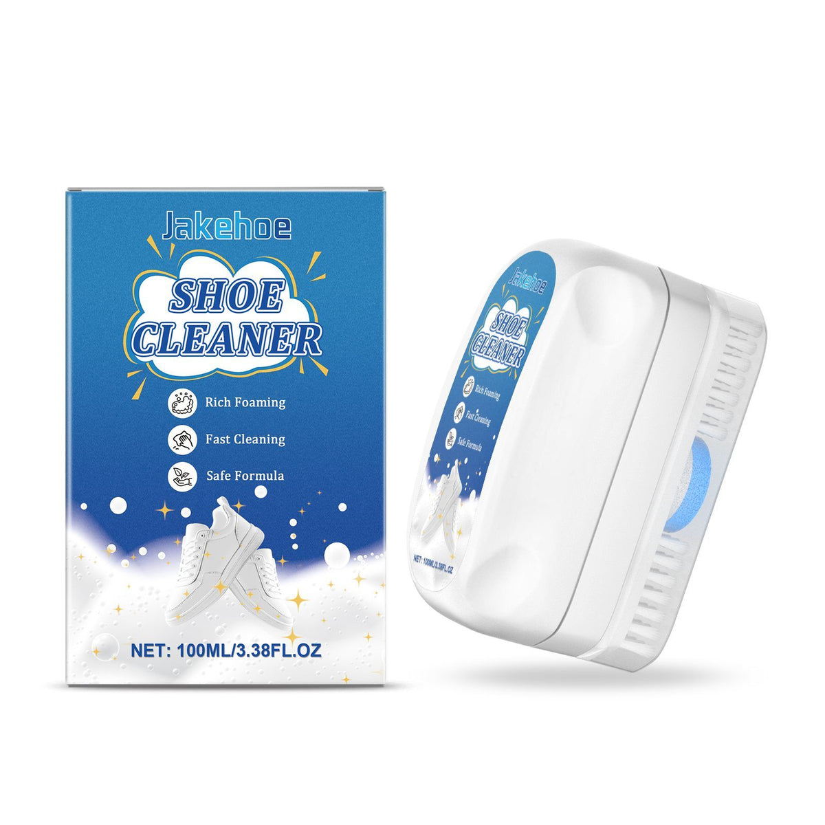 JAKEHOE Shoe Cleaner with Built In Brush 100 ml - Image 4