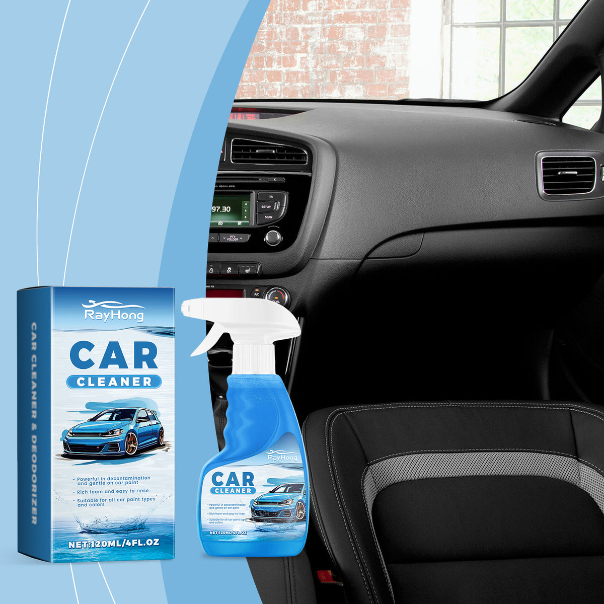 Car Wash Soap Interior Decontamination Multi Purpose Foam Wash - Image 4