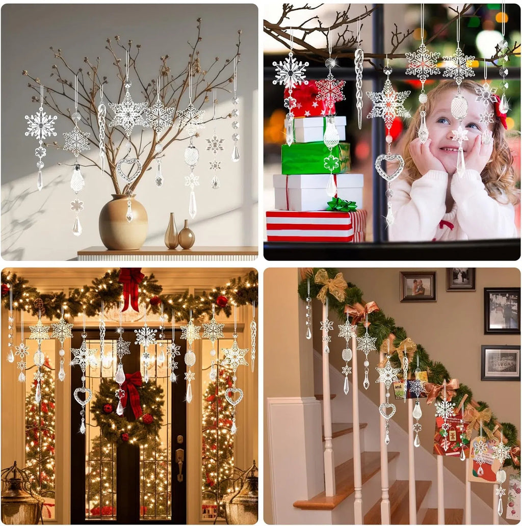 Crystal Ornaments Christmas Tree Decorations 21pcs Christmas Tree Ornaments - Image 5