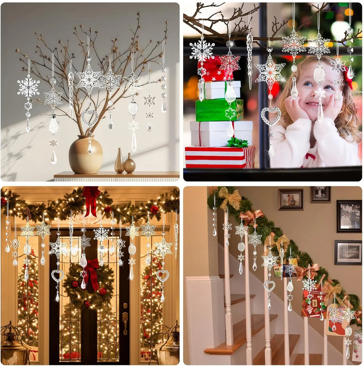 Crystal Ornaments Christmas Tree Decorations 21pcs Christmas Tree Ornaments - Image 5