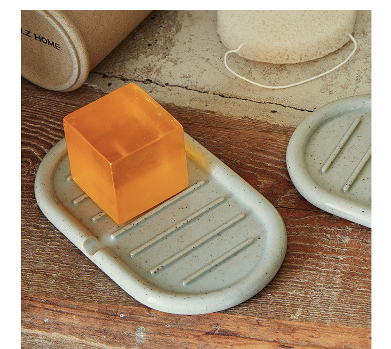 nordic morandi soap dish draining in use lifestyle