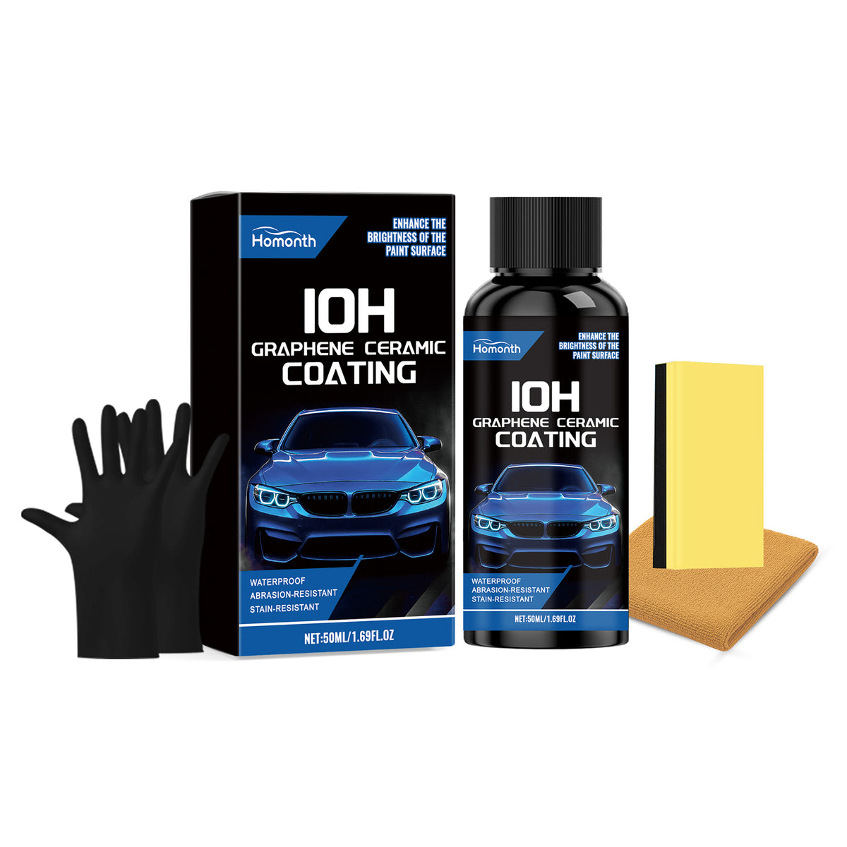 Car Ceramic Coating Kit Gentle Decontamination Restoration Polish Set - Image 2