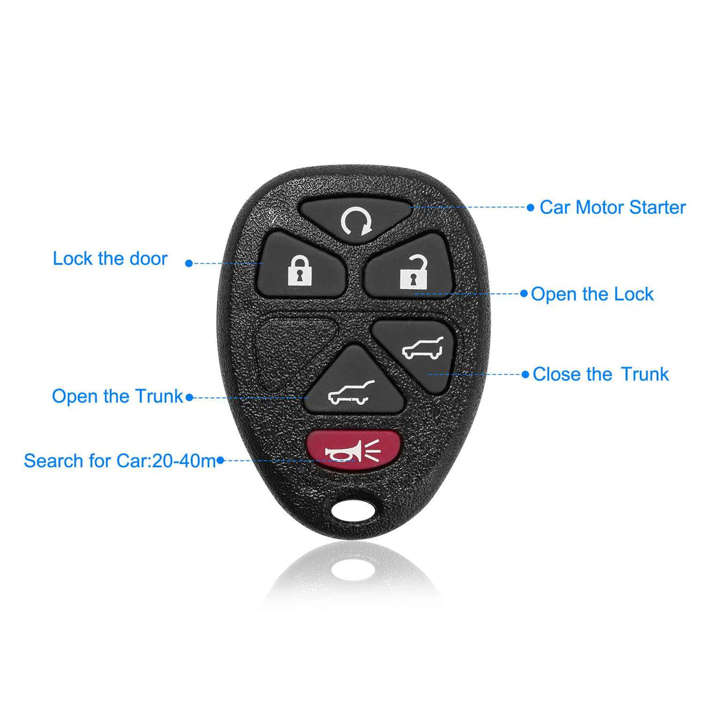 2Pcs Keyless Entry Car Key Remote Key Fob Case Button Pad Replacement for TAHOE - Image 3