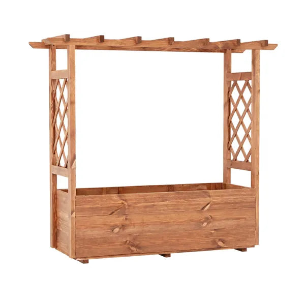 Natural Pine Wood Raised Garden Bed 100% Solid Pine Construction & Hanging - Image 2