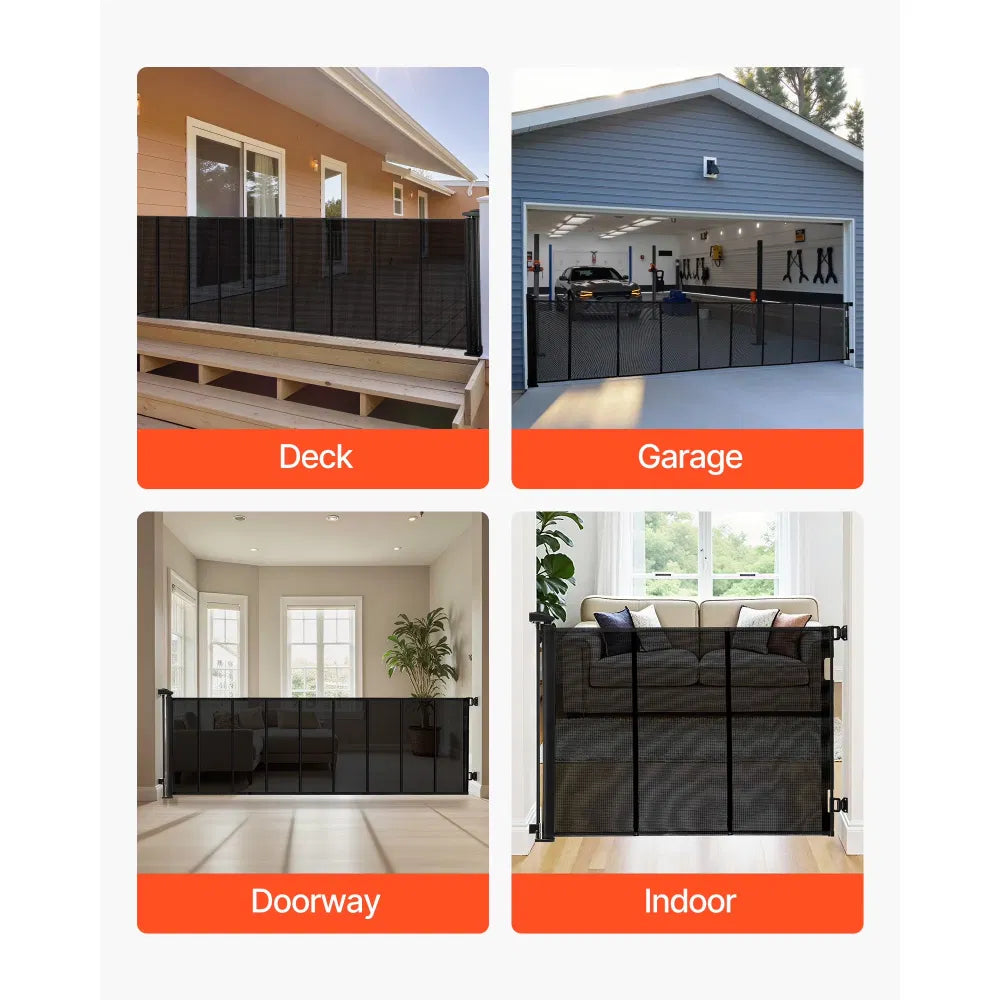 Retractable Baby Gate Expands Up to 163.3 Inches Wide 39 Inches High - Image 5